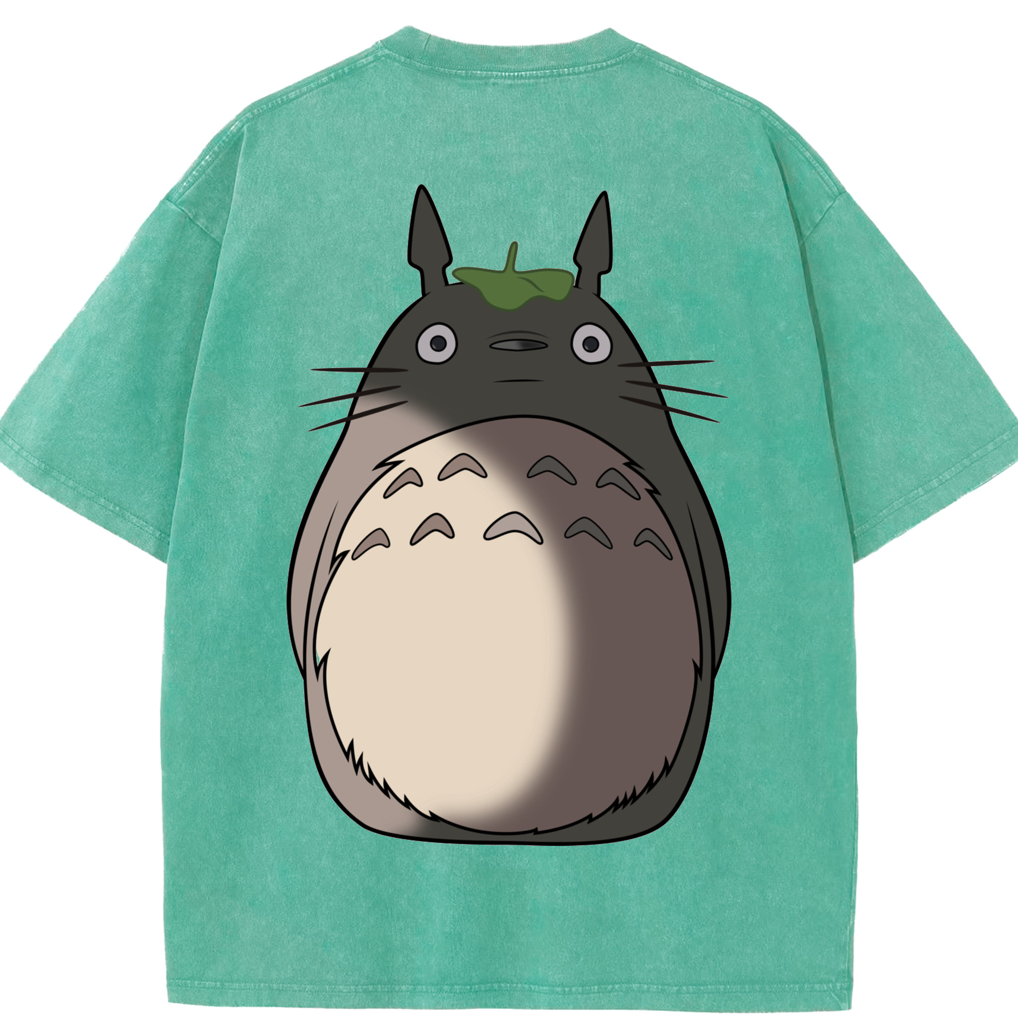 （画像用） となりのトトロ 草壁メイ 草壁サツキ My Neighbor Totoro Satsuki Kusakabe Mei Kusakabe 綿100% ヴィンテージ風 半袖Tシャツ（背面プリント）